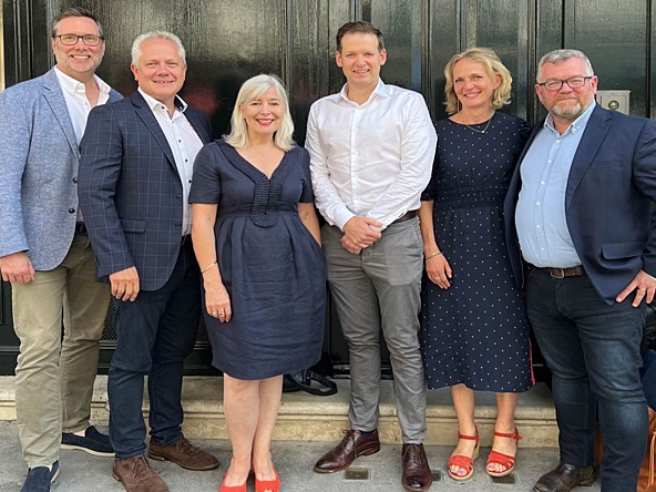 Left to right – Richard Barton, Joint MD, RED C UK; Richard Colwell, CEO, RED C Group; Monique Drummond, Relish Research Founder; Simon Thompson, Relish Research MD: Charlotte Butterworth, Joint MD, RED C UK; Colm O’Reilly, Group COO, Business Post Group